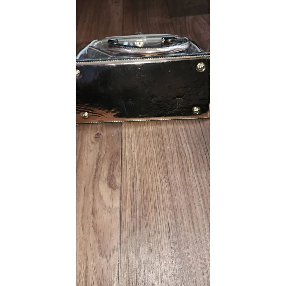 Metallic and Clear Satchel